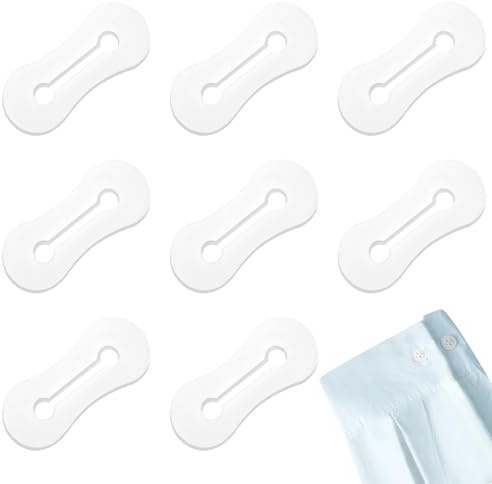 loghohu 8 Stück Manschettenknöpfe Herren Manschettenknopf Adapter für Manschettenknöpfe Klare Silikon Manschettenknopf Verlängerungen Für Herren Hemdanzug Manschettenknöpfe