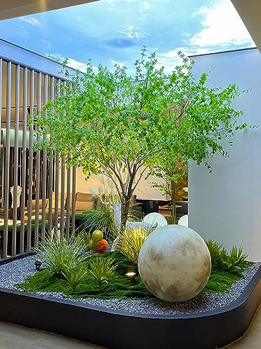 Faux Olivier en Pot Soie Artificielle Cheval Bois Ivre en Pots Faux Olivier Arbre Artificiel d'intérieur pour Bureau à Domicile Moderne Salon Sol décor intérieur H 1,8 M/5,9 Pieds