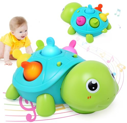 LEADSTAR Baby Spielzeug 0 6 12 Monate,Krabbelspielzeug Baby mit Licht und Musikalische Geschenk Kleinkind 1 2 3 Jahre, Kleinkind Sensorik Babyspielzeug Pop Fidget Tummy Time Spielzeug