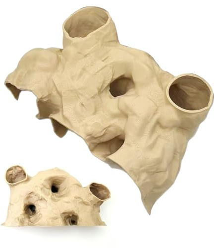 Aquarium Höhle - Garnelen Lebensraum Landschaft Dekoration - Garnelenhäute für Aquarium - für Unterwasser Betta Guppy Kleine Buntbarsche Reptilien Wels Einsiedlerkrebse Terrarium