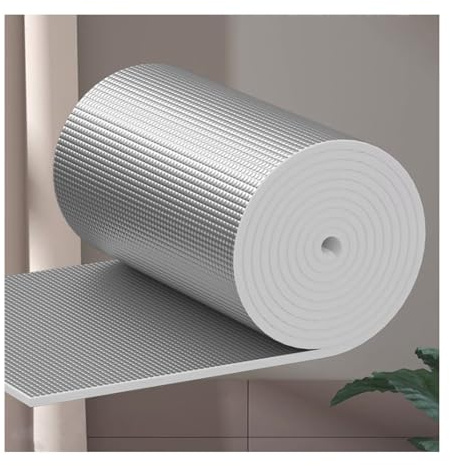 YPIOUREN Heizkörper Isolierung Folie Reflektor ,Aluminiumfolien-Luftpolsterfolien-Isolierrolle, Doppelte Alu-Luftpolsterfolie ,For Fenster, Böden(1000cm/393.7in,1.5cm/0.59in)