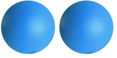 Hand Therapie Bälle, 2er Set Griffbälle, Anti Stress Ball, Stressball Handtrainer Fingertrainer für Erwachsene Übungs Bälle Finger Krafttraining, Rehabilitation für Alte Menschen (rund-Blau)