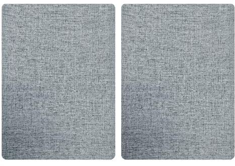 Zwei selbstklebende Stoffreparaturflicken, 20 x 30 cm, graue Leinenstruktur, geeignet für Sofas und Autositze, starke Haftung ohne Rückstände, Möbel-, Sofa- und Stuhlreparaturset, einfach anzuwenden.