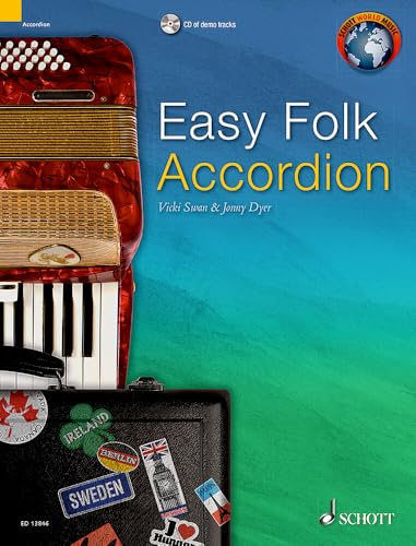 Easy Folk Accordion: 29 Traditional Pieces. Akkordeon. (Schott World Music)