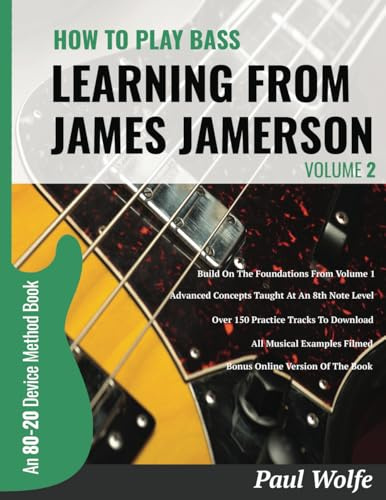 How To Play Bass - Learning From James Jamerson Volume 2: An 80-20 Bass Device Method Book