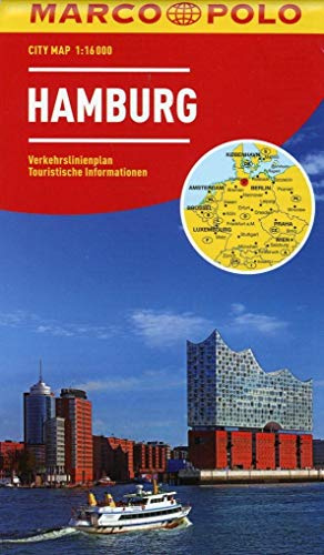 MARCO POLO Cityplan Hamburg 1:16.000: Verkehrslinienplan, Touristische Informationen (MARCO POLO Citypläne)