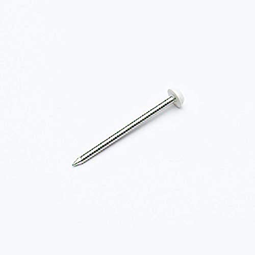 Merriway BH07225 uPVC Kunststoff Poly Top Edelstahl Nägel weiß 30 mm