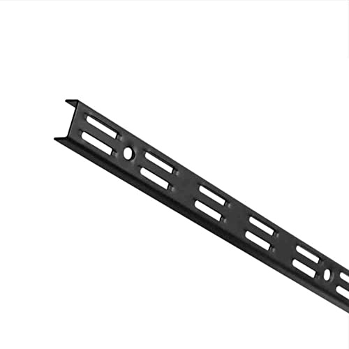 Zahnstange doppelt perforiert, Dekor: schwarz matt, Länge: 2000 mm, RAL: 9005, ELEMENT SYSTEM