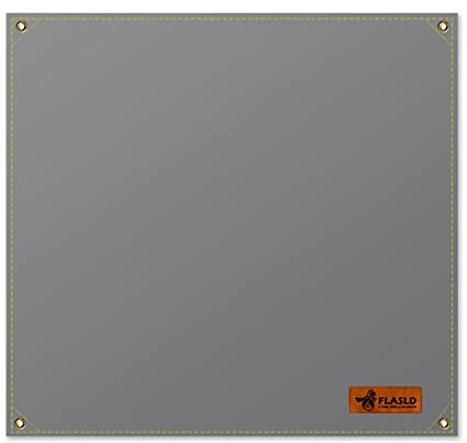 FLASLD Couverture de soudage Ignifuge Robuste 1,2 x 1,2 m, Tapis de Protection Thermique, Accessoires et Outils de soudage, Couverture de Soudure pour Usage Industriel et Domestique