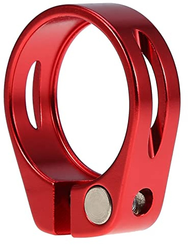KIMISS 36,4 Sattelstützenklemme BMX-Sattelklemme Aluminiumlegierung 34,9 Mm Aluminiumlegierung Fahrrad-Sattelstützenklemme Mountainbike-Sattelstütze Sory() (34,9 mm rot)