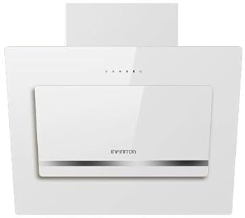 Infiniton Hotte aspirante CMPTRAL-81W Blanc 80 cm de large 800 m3/h 253 W 2 moteurs 2 lumières LED Filtres en aluminium 5 couches