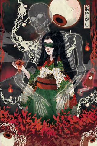 empireposter Gothic - Eye - Poster Plakat Druck - Grösse 61x91,5 cm + 2 St Posterleisten Alu 63 cm