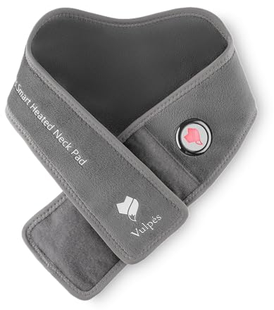 Vulpés NeckPad Pro – Kabelloses, beheizbares Nackenkissen | Infrarot-Wärme | Smartphone-Steuerung | Zertifiziertes Material (frei von Chrom, Blei, Weichmachern) | Entwickelt in Deutschland