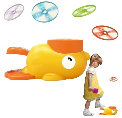 Bexdug Jouets pour garçons de tir à Disque - Kit de Jouets Lanceur de Conception de Canard - Kit de Jouets Lanceur de Canard, Jouets d'apprentissage de Soucoupe Volante, Jouet Lanceur de Disque