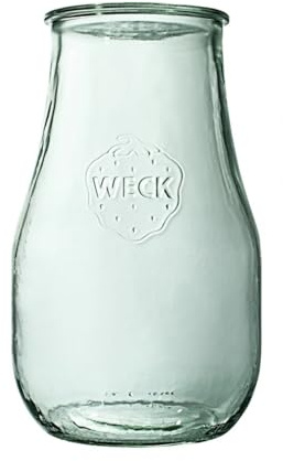 Weck Gläser Tulpe 2700 ml 4 Stück | Zur Konservierung von Konfitüren, Säften, luftdichten Aufbewahrung von trockenen Zutaten