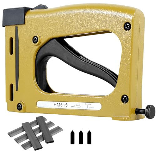Hand Picture Frame Tool with 1000 Points, Aluminum Alloy Practical Point Driver Lightweight Point Gun Tacker for Securing Back Pieces of Picture Frames(1000 Points)