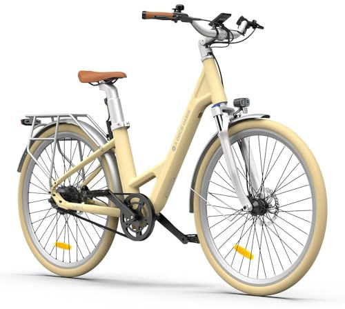 A Dece Oasis ADO e Bike 28 Zoll, E-Bike Air 28 Elektrofahrrad,345,00 Wh Akku, ebike Damen/Herren,1 Gang,Momenten-Sensor, Riemenantrieb,ADO Smart APP,3,5-Zoll-IPS-Display