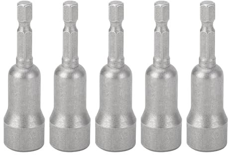 Masyrt 5-teiliges Flügelmuttern-Schraubendreher-Bit-Set, 4 Mm 1/4 Zoll Sechskantschaft, Elektrowerkzeug Zum Anziehen und Lösen von Schrauben, Haken, Drähten, Ideal für Metall-