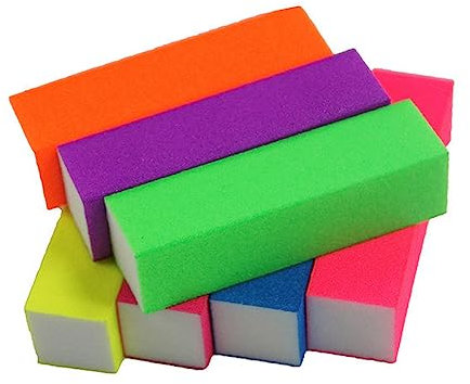 Mikinona Sponge Nail Buffer Sponge Nail File 4-Sided Grit Sanding Block for Smooth Shaping Professional Manicure Pedicure Tools