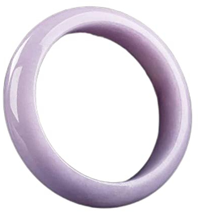 QTYQWC Natürlicher burmesischer Veilchen-Jade-Armreif, lila Lavendel-Jade-Armbänder für Frauen, Geschenke für Mama