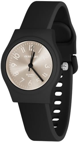 OFFCUP Orologio da Donna, Orologio Analogico al Quarzo Donna, Orologio da Polso Donna Con Cinturino in Silicone Sportivo Casual O Attività Sportive,Movimento a Tre Lancette, Cassa da 29.5MM