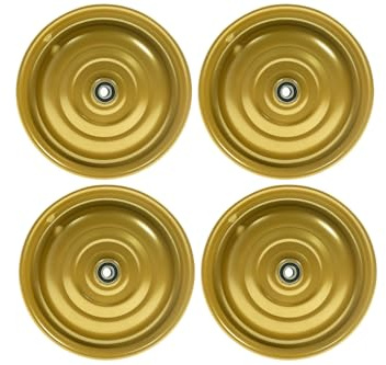 Scheibenrad Anhänger Handwagen Laufrad Rad Felge 12 1/2 Zoll Klaufix DDR (4 Stück Gold)