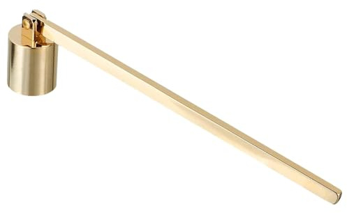 VOANZO Kerzenlöscher Schwarze Kerze Gerade Abdeckung Kerzenlöscher Kerzenabdeckung Mit Griff Kerzenwerkzeug Dekoration Zubehör 1Stk. Gold