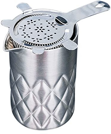 Lbvzxkad Bicchiere per Miscelazione Cocktail nel per Agitazione, Un Doppia Parete e con Isolamento Sottovuoto per Lo Strumento della Barra di Coerenza della Temperatura