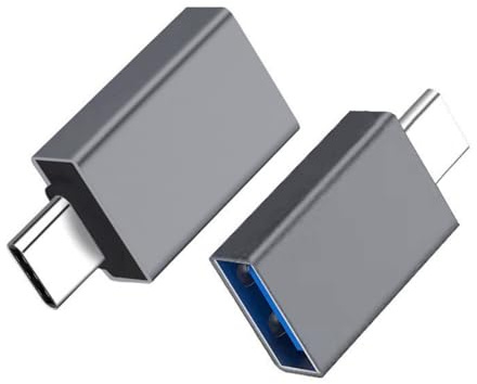 2 unidades Adaptador USB C a USB tipo C macho a mujer convertidor de mujer para dispositivos electrónicos USB 3.0 carga fácil y datos