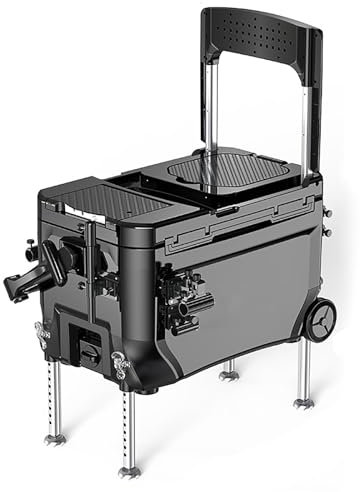 NEONMAN Reise-angelbox Mit Universalrad, Angel Zubehör Aufbewahrungsbox Angelboxen, Gute Konservierungswirkung Große Kapazität, Tackle Box Storage Gut zum Angeln