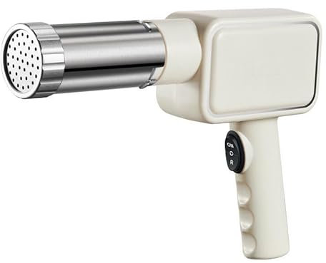 Máquina para Hacer Pasta Eléctrica, Fabricante de Fideos de Mano Recargable Automático con 5 Moldes de Prensado Máquina para Hacer Pasta Eléctrica Pequeña para el Hogar
