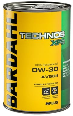Bardahl - TECHNOS XFS AV504 0W-30 - Olio Motore per Auto, Lubrificante per Motori Benzina e Diesel di Ultima Generazione, Alta Efficienza Energetica da Prestazioni Elevate e Basse Emissioni, 1 L