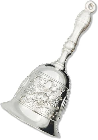 Vintage Handglocke, Antike Tischglocke, Metall-Serviceglocke, Mehrzweck-Rufglocke für Hotels, Restaurants, Schulen, Hochzeiten, Weihnachten und Dekoration (B)