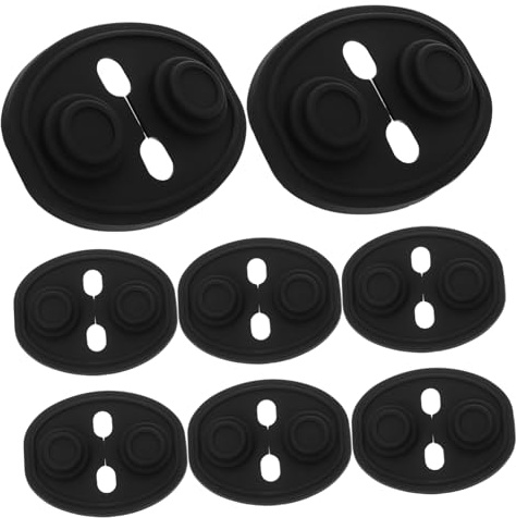 ABOOFAN 8pcs Silicone Car Door Lock Covers Silent Shock Absorption Protective Pads Weatherproof Latch Stoppers for Vehicle Noise Reduction and Vibration Dampening