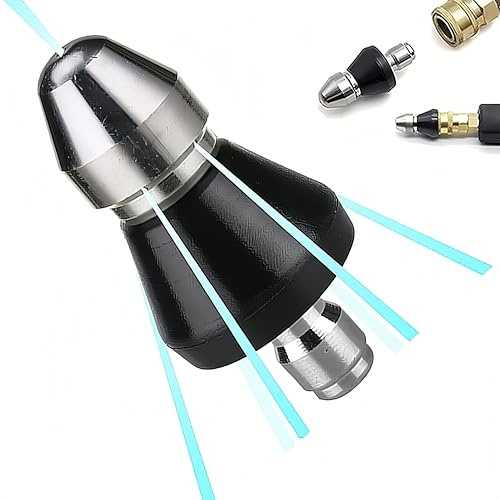 Sewer Cleaning Tool High-Pressure Nozzle, Toilet Auger, Clean Out Sewer Pipe, Drain Augers, Drain Clog Remover | Hair Clog Remover | Toilet Clog Remover
