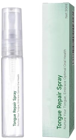 Spray riparatore per la lingua, spray istantaneo per la secchezza delle fauci, sollievo dalla lingua irritata, trattamento idratante per la lingua e alito fresco (1pcs)