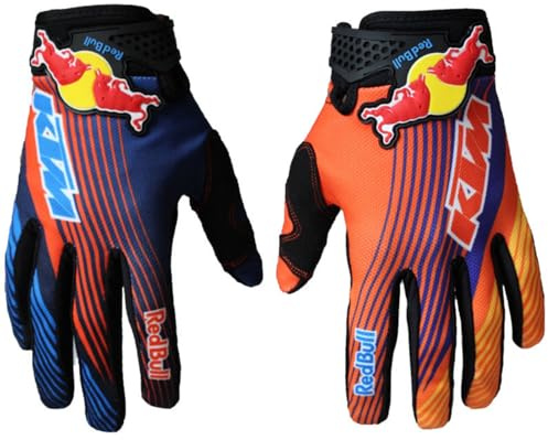 TATACLEA Off-Road Motorcycle,Dirt Bike,ATV, BMX, MTB Racing,Breathable & Non-Slip Outdoor Sports Gloves for Men & Women(Blue,XL)