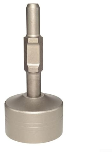 Eawfgtuw 65A Shank Ground Rod Driver for T-Posts & Fence Posts | Long Alloy Steel Piling Hammer Head Compatible with 65A Drills | Heavy Duty Electric Pick Tool for Grounding Installations(100mm)