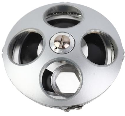 KIMISS Adattatore per Obiettivo Ad Alta Resistenza Adattatore per Obiettivo RMS a 4 Fori Accessori per Microscopio con Portaobbiettivo Girevole