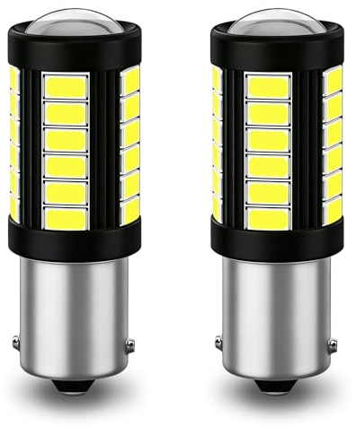 Defvnsy 1156 12V Birne, 2.8W Superhelle Weiß 6000K für Outdoor Beleuchtung | 2 Stück