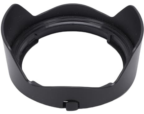 ASHATA Paraluce per Obiettivo RF 24mm F1.8, Protezione Paraluce Reversibile con Copriobiettivo da 43mm, Accessori per Fotocamere Mirrorless