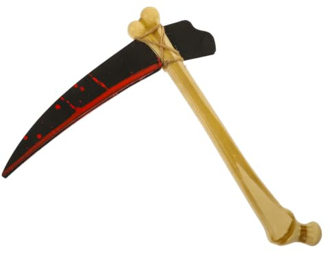 Tofficu Hoz de Plástico para Halloween Apariencia Realista, Resistente al Desgaste y Compacta para Actividades de Cosplay y Representaciones Escénicas
