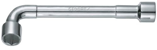 GEDORE 25 PK 8 Doppelsteckschlüssel mit Bohrung 8 mm, 8 mm/6-kant doppelt Silber/Schwarz