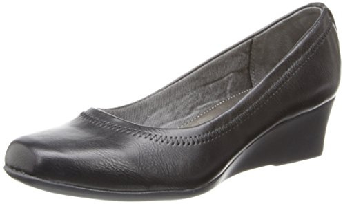 LifeStride Women's Groovy Wedge Pump, Black, 9 M US