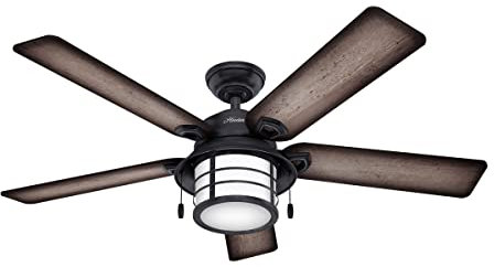 Hunter 54 Key Biscayne Weathered Zinc Ceiling Fan with Light