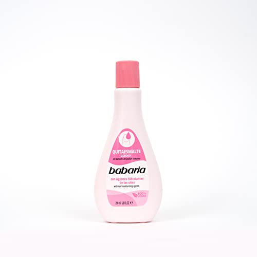 Babaria - Quitaesmalte Oleoso con Agentes Hidratantes de las Uñas 200ml | Removedor Esmalte Semipermanente | Quita Esmalte Semipermanentes para Uñas