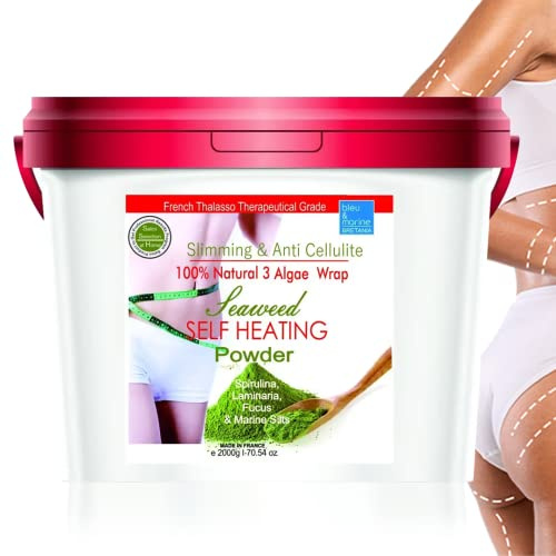 bleumarine Bretania – anti-celluliter slimhet kroppspack | självvärmande effekt | havsalger från brretagne | minskar utseendet på celluliter | 2 kg (1-pack)