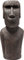 Kare Design objeto decorativo Isla de Pascua gris, cerámica, figura decorativa, accesorio, salón, decoración para estanterías o aparadores, escultura decorativa, decoración, 59x25x20 cm