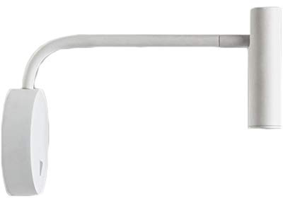 XUMI Applique Murale Moderne À LED Bras De Lampe Murale Pivotant avec Interrupteur Maison Décor Moderne Chambre 3W Liseuse Chevet Éclairage Intérieur De La Maison 3000K,Blanc
