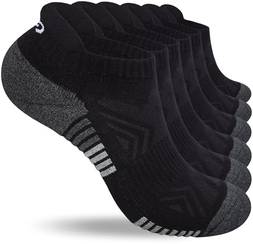 Lapulas Chaussettes Homme Femme, 6 Paires Chaussettes de Basse Sport Courtes Cotton, Socquettes Respirant Running Randonnée Unisexe 43-46 39-42 35-38 47-50